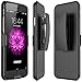 iPhone 6S Plus Rhidon Case Combo Super Slim Hard Shell Layer Holster Open-Face Sport Case with Holster Kickstand and Locking Belt Swivel Clip for Apple iPhone 6 Plus/6S Plus (Black)