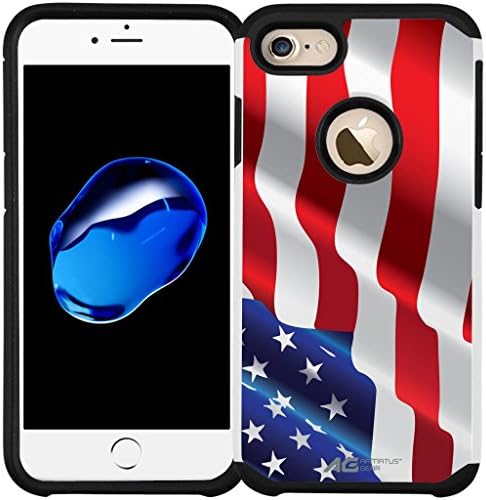 iPhone 8 Case, iPhone 7 Case - Armatus Gear (TM) Slim Hybrid Armor Case Protective Phone Cover for iPhone 8 (2017) / iPhone 7 (2016) - American Flag