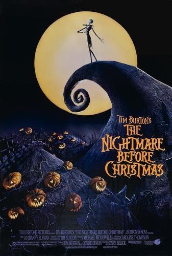 Image result for nightmare before christmas movie poster