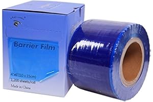 ONE TATTOO WORLD 1TattooWorld Premium Quality Barrier Film 1200 sheets 4 X 6 Roll Style Dispenser Box, OTW-BFB-1200