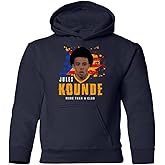 KING THREADS Kounde Barcelona Defender 2022 Football Fans Youth Hooded Sweatshirt