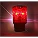 LEDHOLYT 0.3w Solar Powered Emergency Strobe Warning Light Wireless Flashing Barricade Safety Road Construction Traffic Flicker Beacon Lamp Red Color