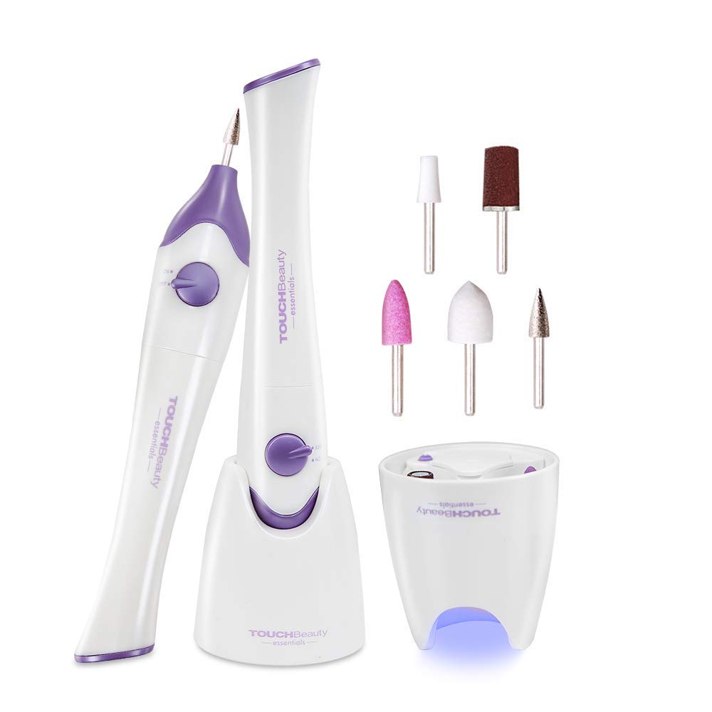 Touchbeauty Electric Nail File Cuticle Treatment 5 In 1 Uv Nail Light Nail Care