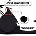 FITTOO Womens Sexy Padded V-Neck Triangle Bikini Top Push up Lace-up Classic Retro Swimsuit Black S