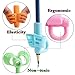 Tuzico 8 Pcs Pencil Grips,Handwriting Pencil Holder,Ergonomic Writing Aid Grip Trainer,Posture Correction Finger Grip for Kids Preschoolers Children Adults Special Needs (8)
