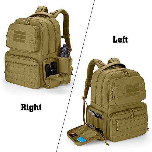 DSLEAF Tactical Pistol Backpack Holds Up to 6 Handguns, Gun Range