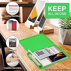 Sooez Clipboard with Storage, High Capacity Nursing
