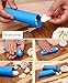 Acerich Peeler 4 Pcs Silicone Garlic Roller Peeling Tube Easy Useful Kitchen Tools (Blue & Green)