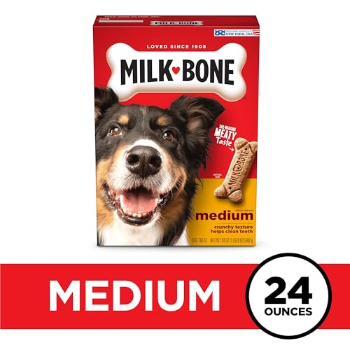 MILK-BONE ORIGINAL DOG TREATS BISCUITS FOR MEDIUM DOGS, 24 OUNCES (PACKAGING MAY VARY)