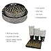 Black and Gold Party Supplies - 200PCS Disposable Black Paper Plates Dinnerware Set Gold Dots 50 Dinner Plates 50 Dessert Plates 50 Cups 50 Napkins Wedding Birthday Party Baby Shower Christmas