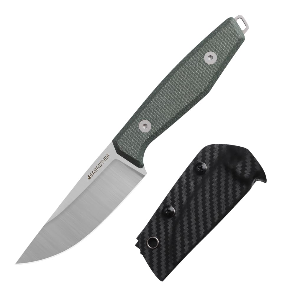 JEABROTHER 14C28N steel fixed blade knife with