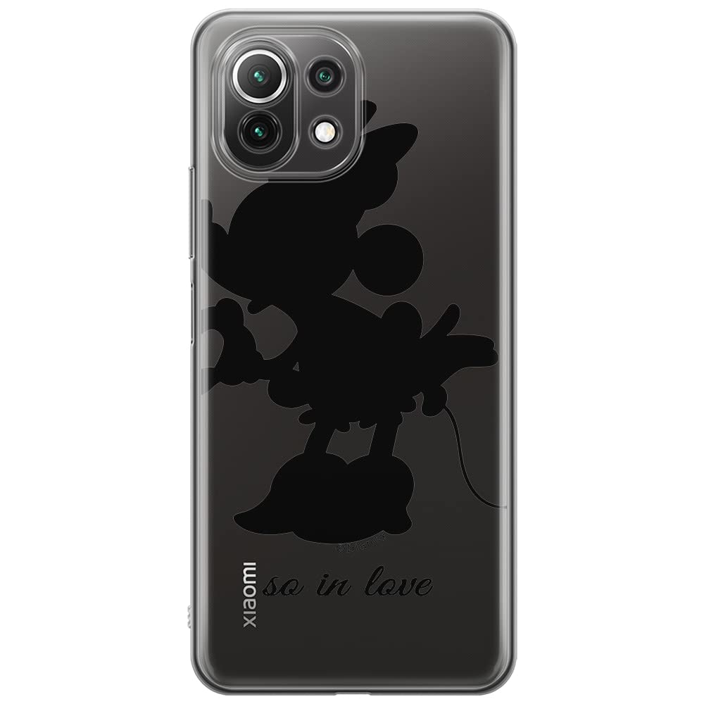 ERT GROUP mobile phone case for Xiaomi 11 Lite 4G/5G original and officially Licensed Disney pattern Minnie 002, partially transparent