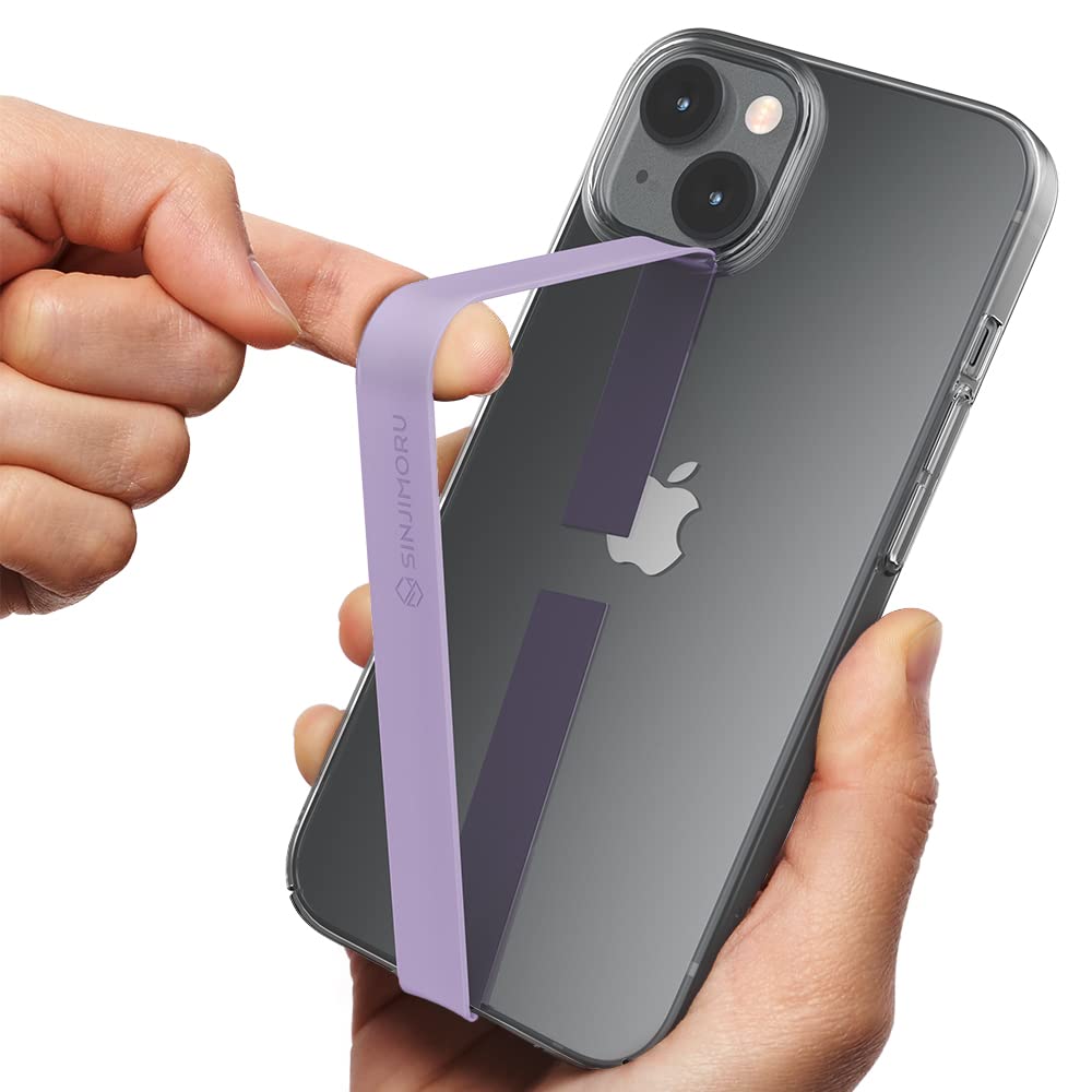 Sinjimoru Ultra Slim Phone Loop Finger Holder - Secure Finger Strap for Phone Case, Compatible with iPhone & Samsung. Sinji Loop Lavender — image 1