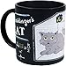 Schrodinger's Cat Heat Changing Mug Set - Add Coffee or Tea and Observe Schrodiner's Famous Experiment - Comes in a Fun Gift Box