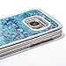 Galaxy S7 Edge Case, VEGO Transparent Plastic Glitter Quicksand Floating Bling Sparkle Star Flowing Liquid Hard Case Cover for Samsung Galaxy S7 Edge (2016) - Blue