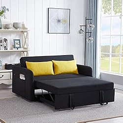 ERYE 3 in 1 Upholstered Sofa Loveseat Convertible
