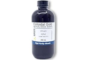 SIRIUS METALS True Colloidal Gold – 200 ppm - 250 mL (8.45 Fl Oz) in Clear BPA-Free Plastic Bottle