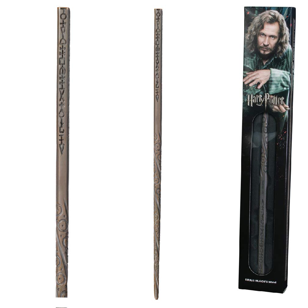The Noble Collection - Sirius Black Wand In A Standard Windowed Box - 15in (39cm) Wizarding World Wand - Harry Potter Film Set Movie Props Wands