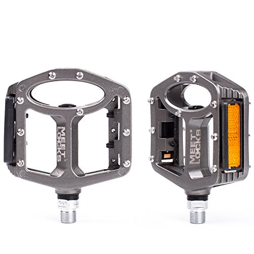 Bike Pedal Injection Magnesium Alloy Body Cr-Mo Machined 9/16" Screw Thread Spindle Ultra DU/Sealed bearings