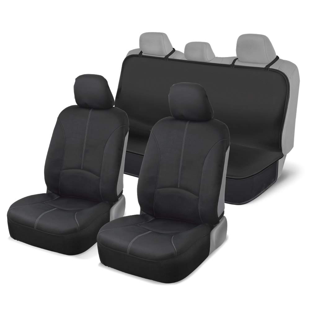 Motor Trend Dc210 A2 Grey 100 Waterproof Front And Rear Seat Covers For Car Senda Suv Van Truck Poly Neoprene Material Easy To Install Gray