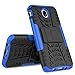 Galaxy J7 Pro J730G Case,Mama Mouth Shockproof Heavy Duty Combo Hybrid Rugged Dual Layer Grip Cover with Kickstand for Samsung Galaxy J7 Pro J730G 2017(with 4 in 1 Packaged),Blue