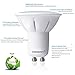 LAMPAOUS Remote Control Light Bulbs,Smart GU10 LED Bulb,50W Halogen Lamp Replacement,2700k to 6500k Dimmable,2 Prong Spotlight for Indoor Recessed Lighting,5 Bulbs+1 Remote Pack