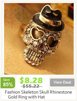 Retro Skull Ring