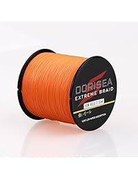 dorisea Extreme Braid 100  PE naranja trenzado línea de pesca 109yards 2187yards 6   550lb prueba alambre de pesca pesca cuerda increíble Superline de cero estiramiento
