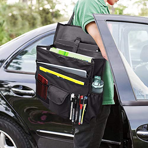 Elantrip Car Front Seat Organizer, Back Seat Storage with Adjustable