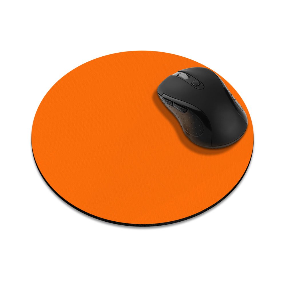 NonSlip Round Mousepad, FINCIBO Solid Neon Fluorescent