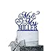 Wedding Cake Topper Personalized, Custom Mr. Mrs. Cake Topper w Last Name, Royal Bue Mirror Acrylic Decoration for Special Event