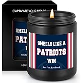 Smells Like A Patriots Win Scented Candle Football Themed Merch Fan Shop Men Women Sport Stuff Gear Decor England Team Accessories Bf Boyfriend Naughty Weird Novelty Cool Special Present Funny Gifts