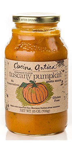 Cucina Antica - Tuscany Pumpkin Pasta Sauce - 25oz (Pack of 6) - Non GMO, Whole 30 Approved, Gluten Free