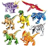 Generic Jurassic Park Dinosaur Building Blocks Abs Package Set (8 Piece), 7cm