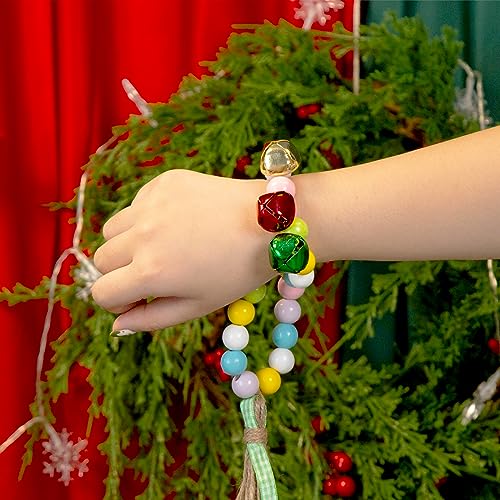 Shindel 250PCS Jingle Bells Bulk, Jingle Bells for Crafts Colorful Christmas Bells 4 Assorted Sizes for DIY Craft Christmas Birthday Wedding
