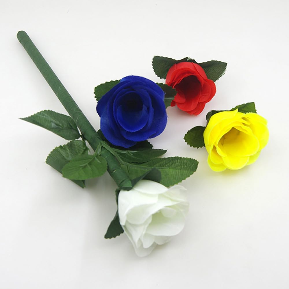 Color Change Roses (4 Colors) Magic Tricks Discoloration Rose Appearing Color Changes Flower Magic Stage Street Illusions Gimmicks Comedy Props