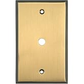 Switch Hits Antique Brass Gold Outlet Wall Plate | 1 Cable | 2.8" x 4.6" | Hand-Polished Brass Construction | Electrical Switch Plate Cover for All Configurations