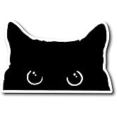 Funny Black Cat Stickers | Cat Decal Car Decal Funny Window Trunk Bumper Decal, Window Sticker Suitable for Cars, Trucks, Laptops, Etc 5.5-Inch Wide