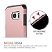 Trianium Galaxy S7 Edge Case [Protak Series] Dural Layer TPU Bumper + Hard Polycarbonate Back Plate Cover [Heavy Duty] + Shock Absorbing Protective Frame for Samsung Galaxy S7 Edge - Rose Gold