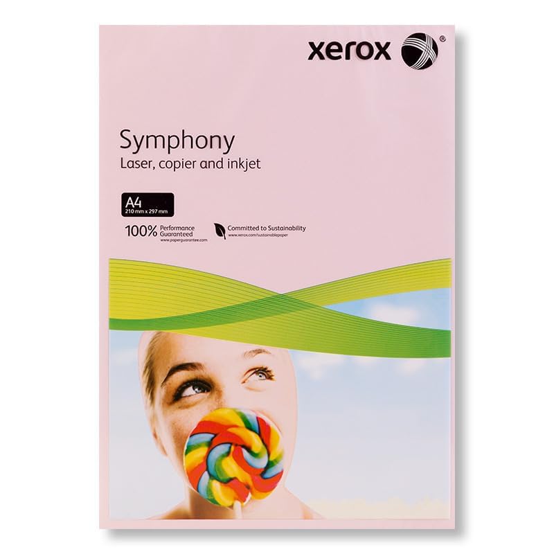 Xerox Symphony Coloured Paper Multifunctional Ream-Wrapped 80gsm A4 Mid Lilac Ref 3R93969 [500 Sheets], packaging may vary