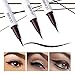 UCANBE Black Brown Liquid Eyeliner Set 2 Pens Waterproof Long Lasting Eye Liner Smudgeproof Cruelty Free Professional Makeup Pencil for Precise Application
