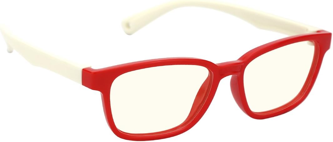 modesoda Blue Light Blocking Computer Glasses for Kids Children,Anti Eyestrain UV Protection Eyeglasses