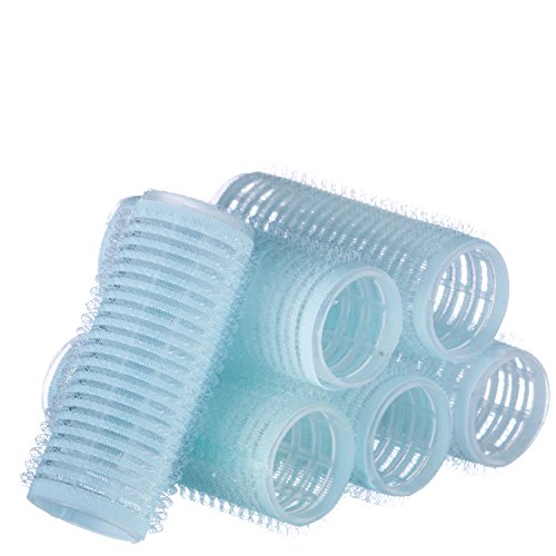 Pack of 18 Self Grip 6 Small 6 Large 6 Medium Hair Rollers Eco Friendly Material RoHS Standard Vented Rollers Classic Style Hairdressing Curlers Tools For Men Kids Women
