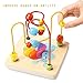 LuaLua Baby Toys for 1 2 3 Year Old Educational Wooden Bead Maze Shape Sorter Activity Cube Gifts for Boy And Girl Toddlers