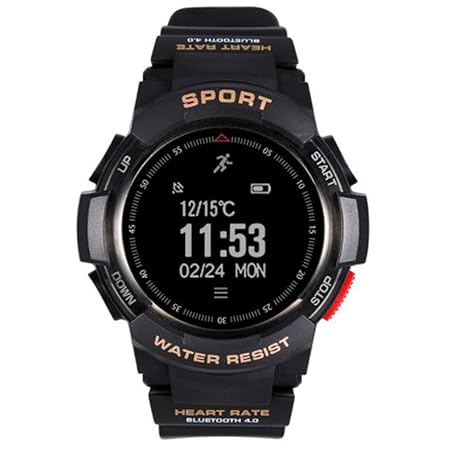 Yogasada F6 Dial Redondo Smartwatch Impermeable Monitor de Ritmo ...