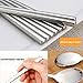 Portable Travel Flatware Set Metal Chopsticks Reusable Stainless Steel Forks Spoons Set with Carrying Case Bag for Adults Dark Grey