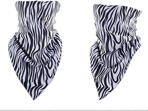 Labara Fashion Face Mask Printed Masks Windproof Warm Protect Neck Face Balaclavas Scarf Outdoor Ski Bicycle Headgear Hat (Black&amp;white(Zebra))