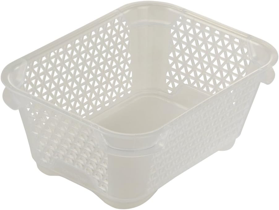 keeeper Mini Storage Basket, Stackable, A7 Size, 16x12x7 cm, Mirko, Transparent, DIN A7