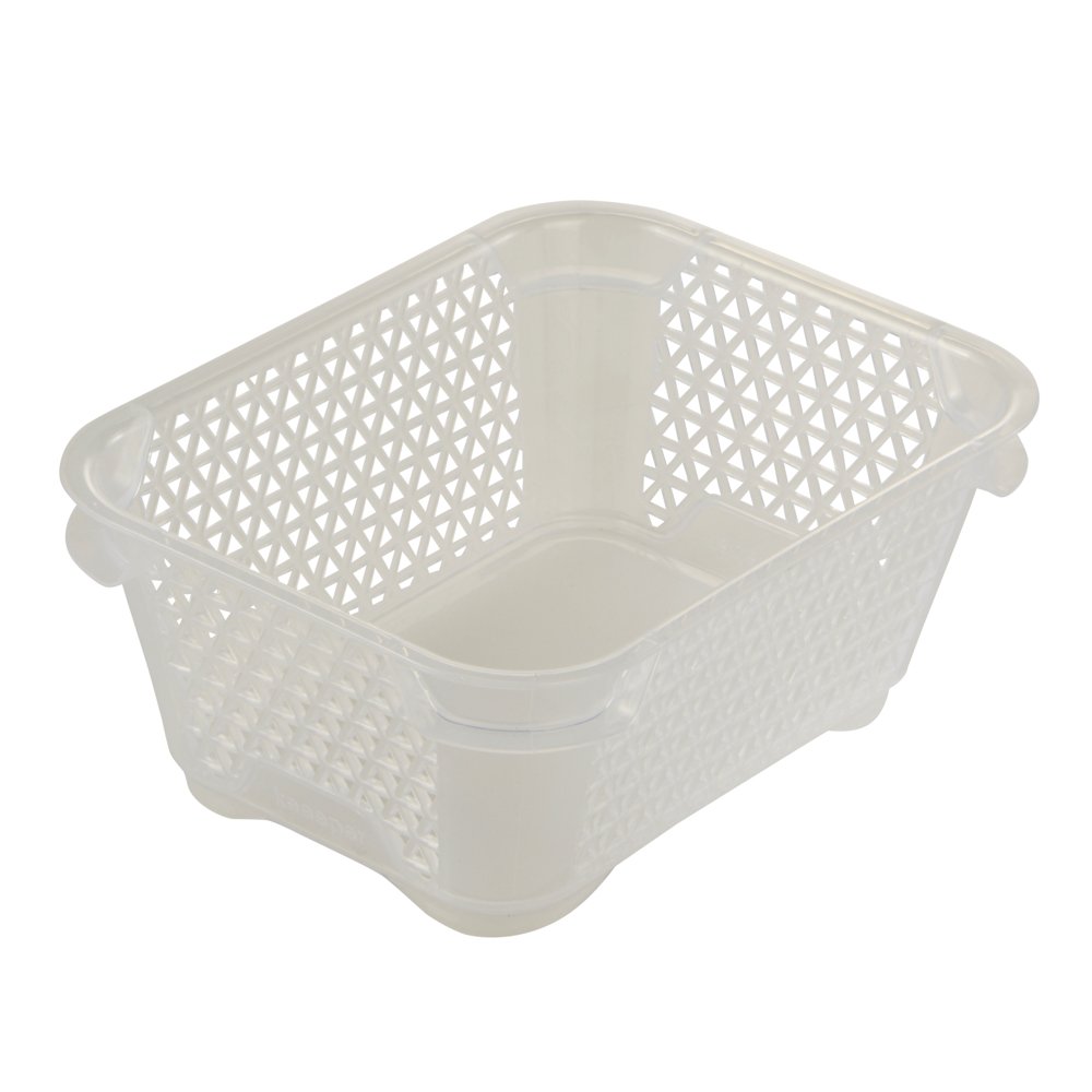 keeeper Mini Storage Basket, Stackable, A7 Size, 16x12x7 cm, Mirko, Transparent