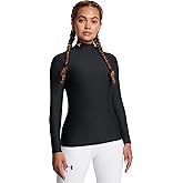 Under Armour - Womens ColdGear Og Mock T-Shirt, Color Black (001), Size: Large